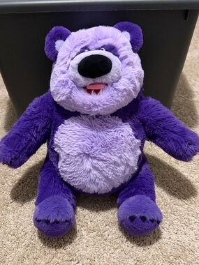 Donkey Hodie Purple Panda Plush 17” 2023 HTF Rare PBS Kids Stuffed Toy